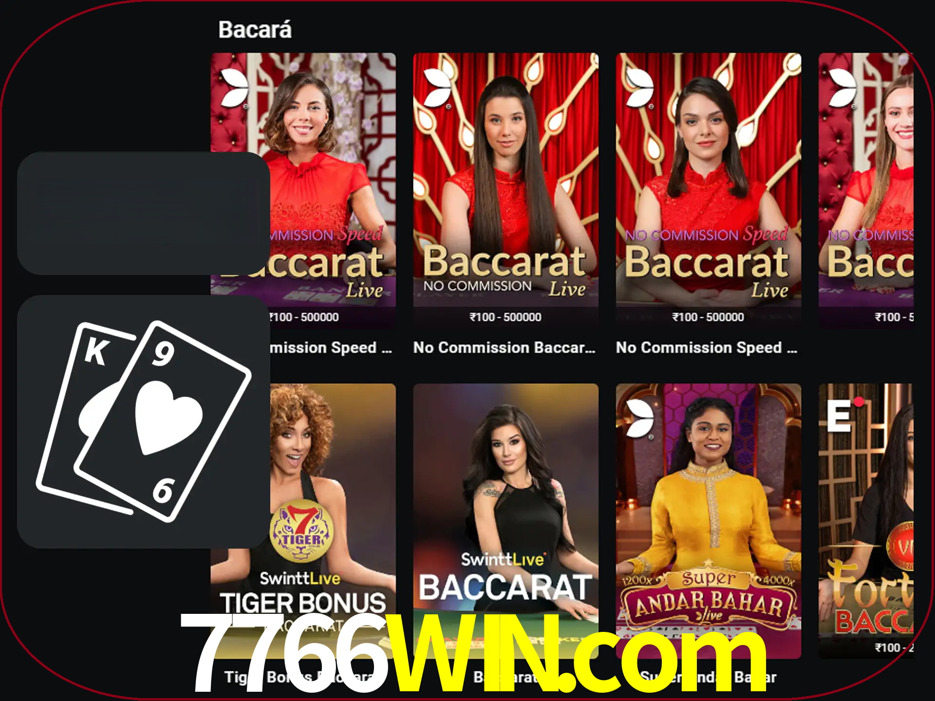 Ganhe muito dinheiro jogando jogos de bacará.