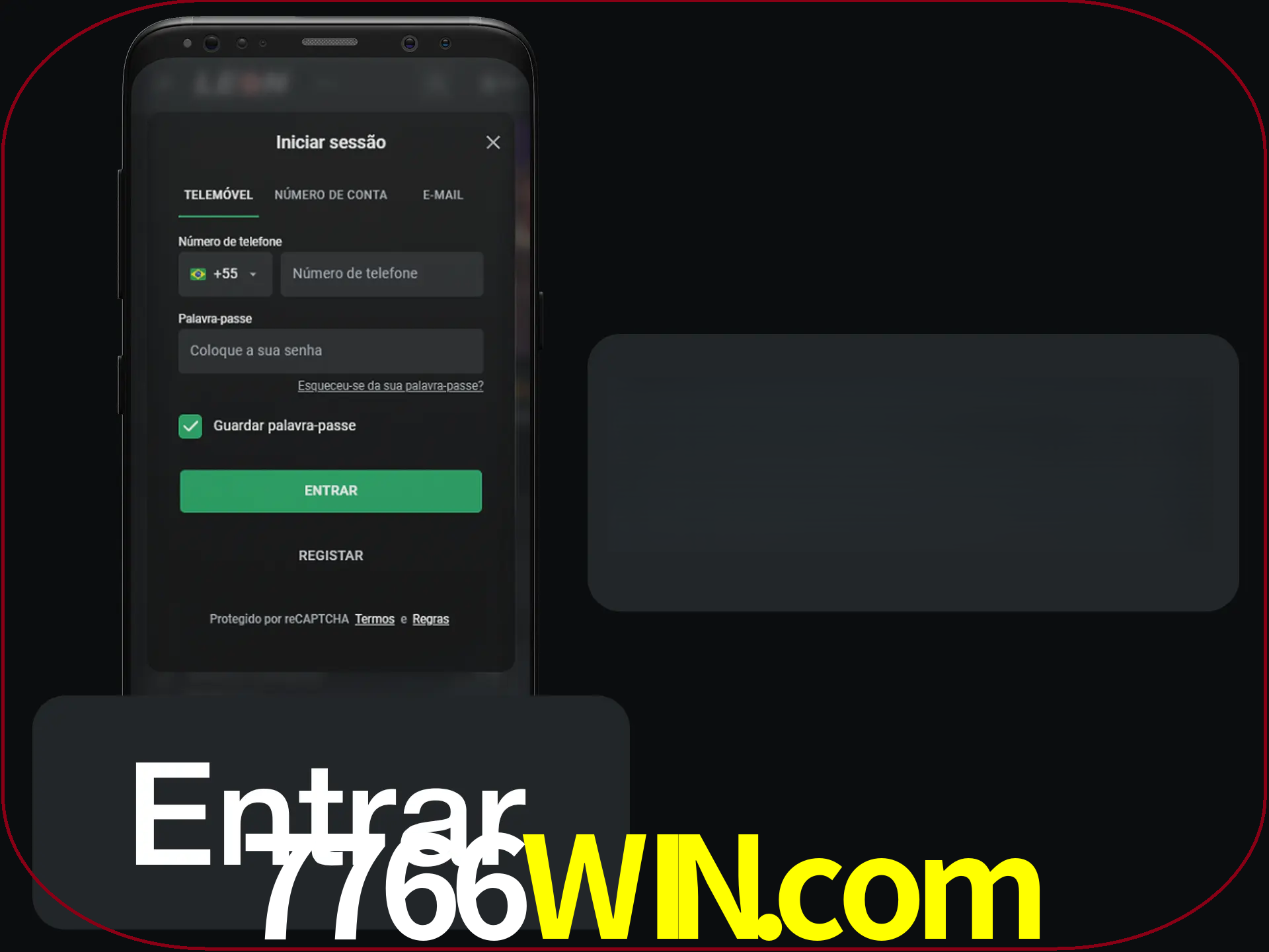 Faça o login para começar a apostar e jogar no cassino.