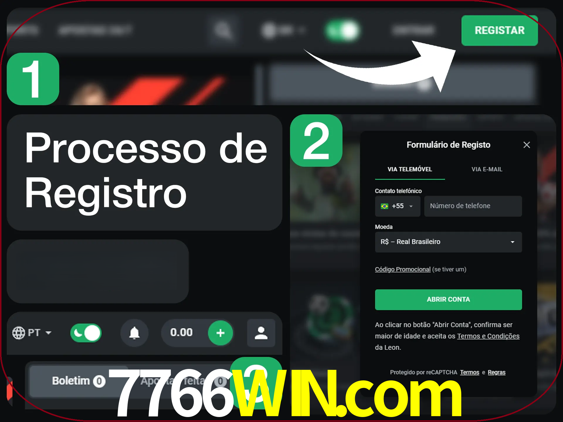 O processo de registro na LeonBet é simples.