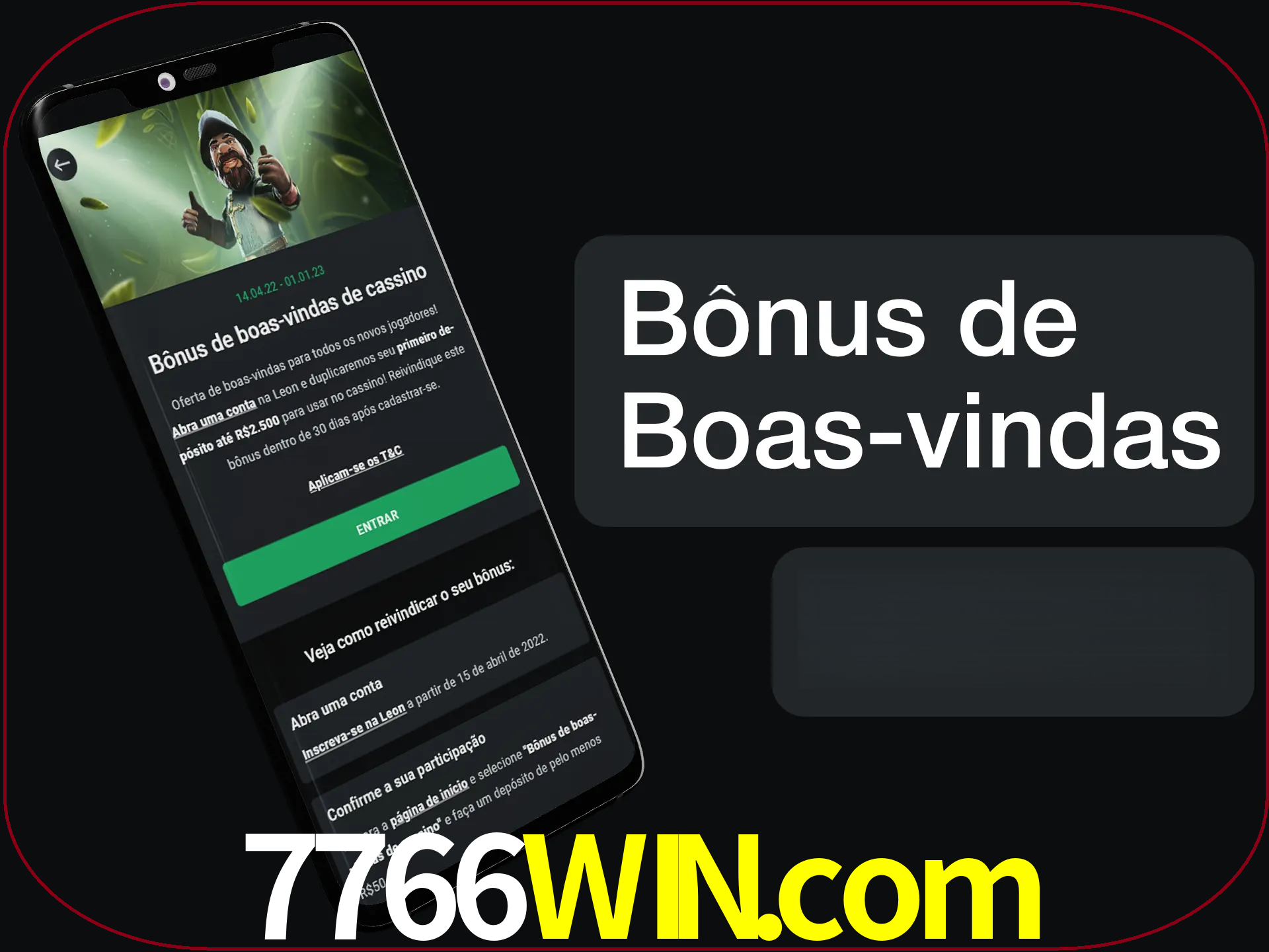 Não se esqueça de usar o bônus de boas-vindas.