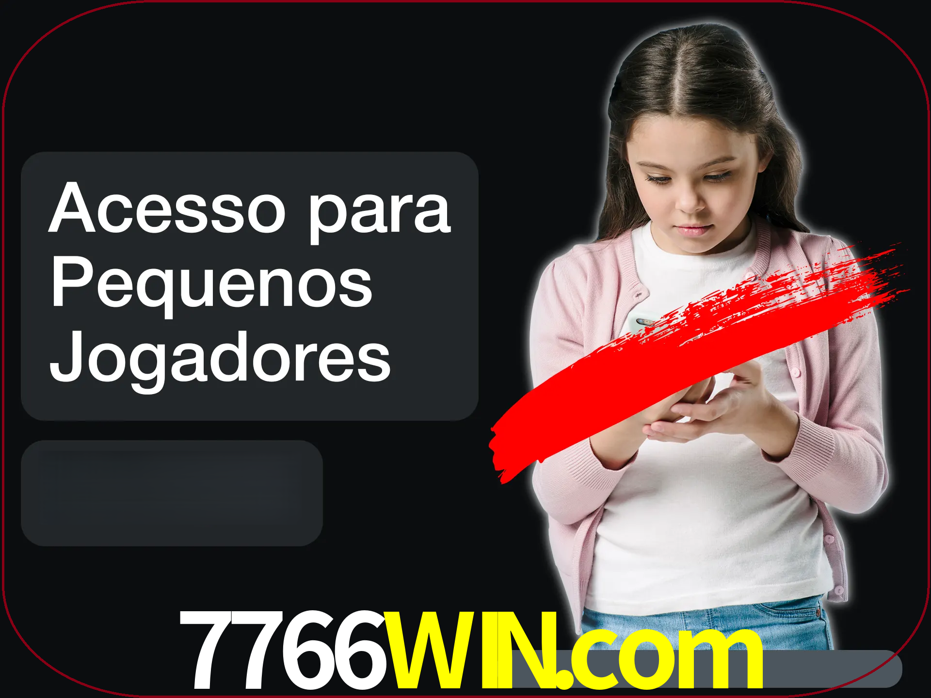 As crianças não podem jogar jogos de cassino.